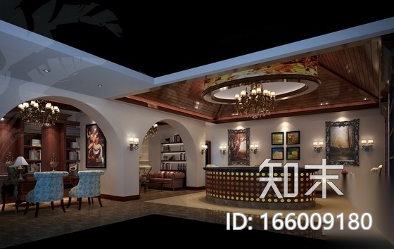 [上海]高档奢华美容会所全套施工图（含效果）cad施工图下载【ID:166009180】