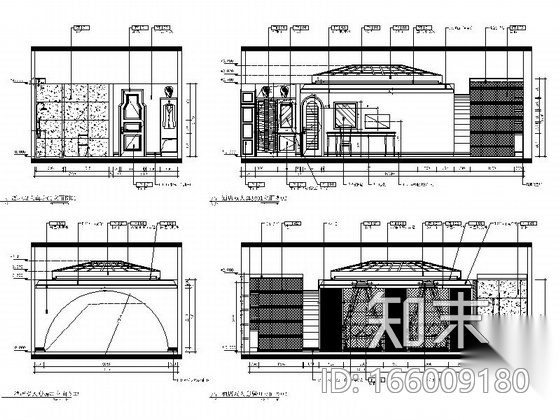 [上海]高档奢华美容会所全套施工图（含效果）cad施工图下载【ID:166009180】