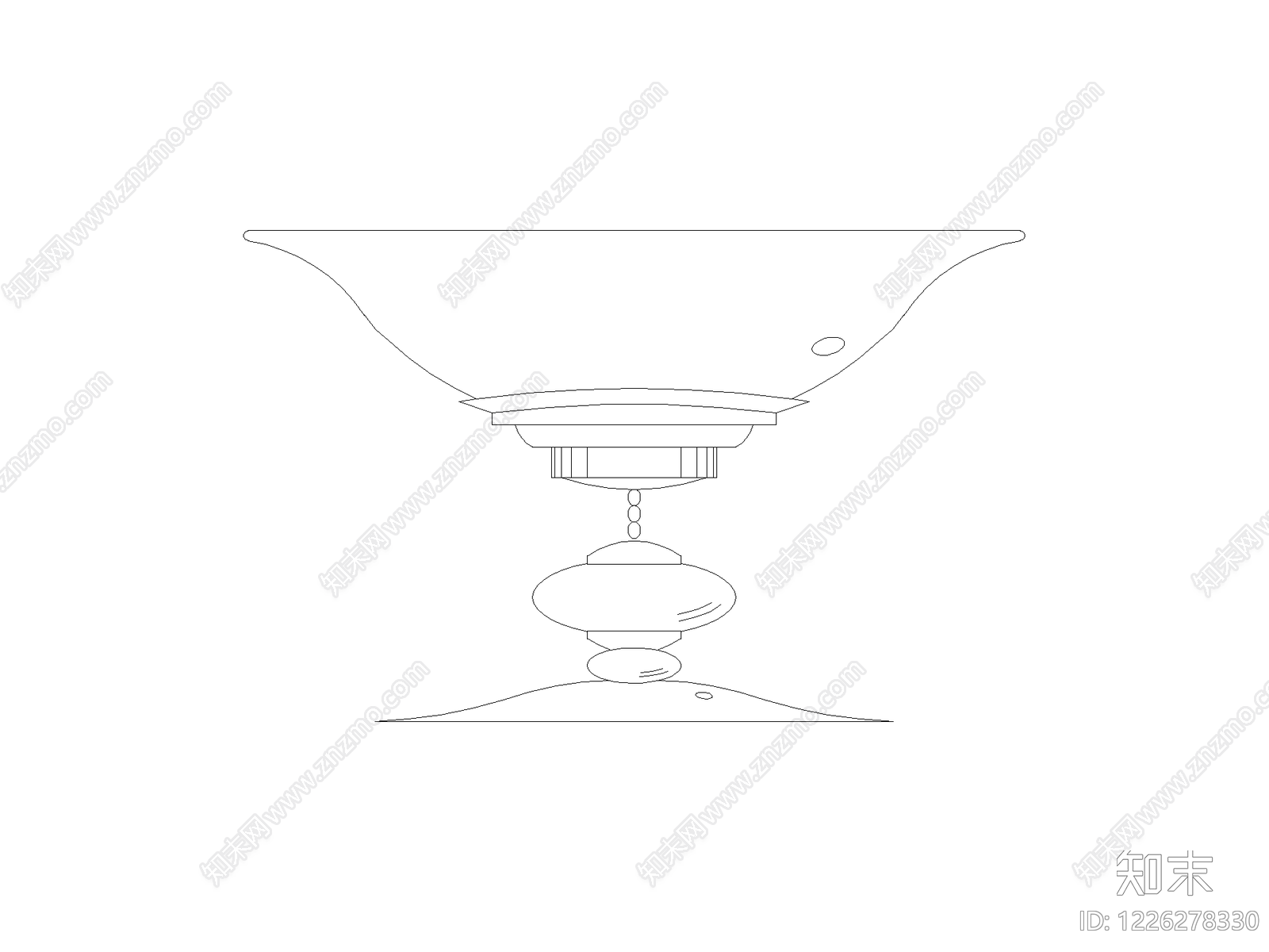 摆件cad施工图下载【ID:1226278330】