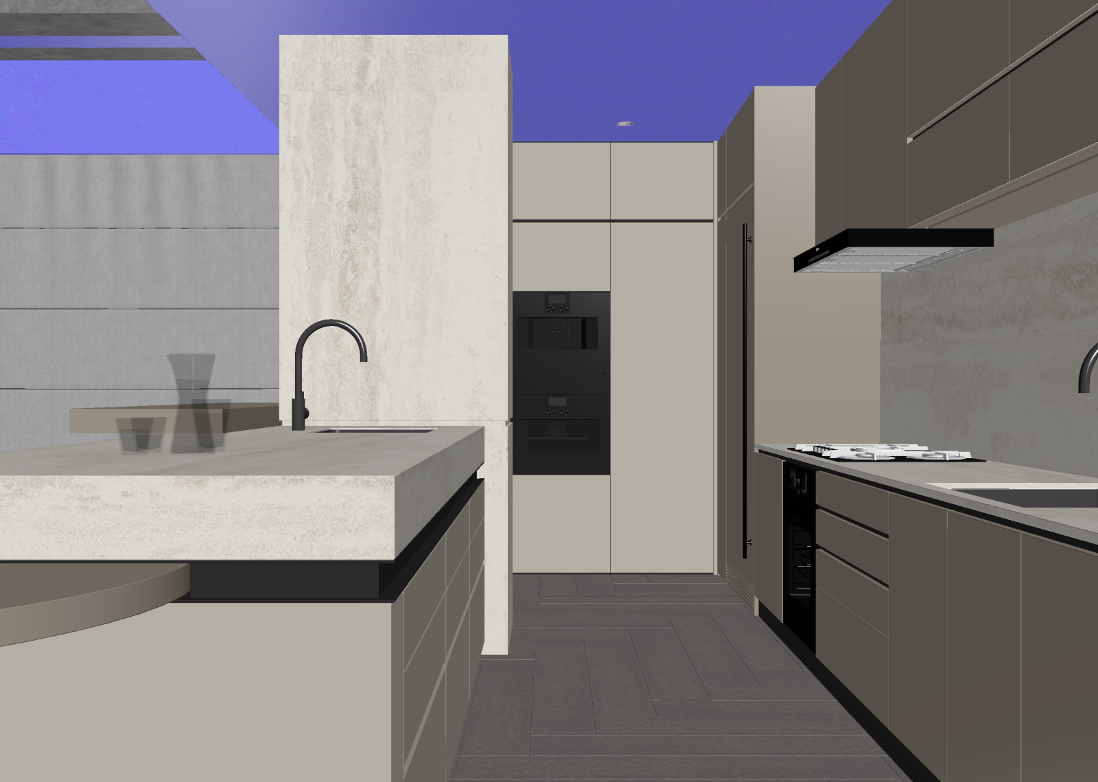 现代后厨3D模型下载【ID:1214668515】