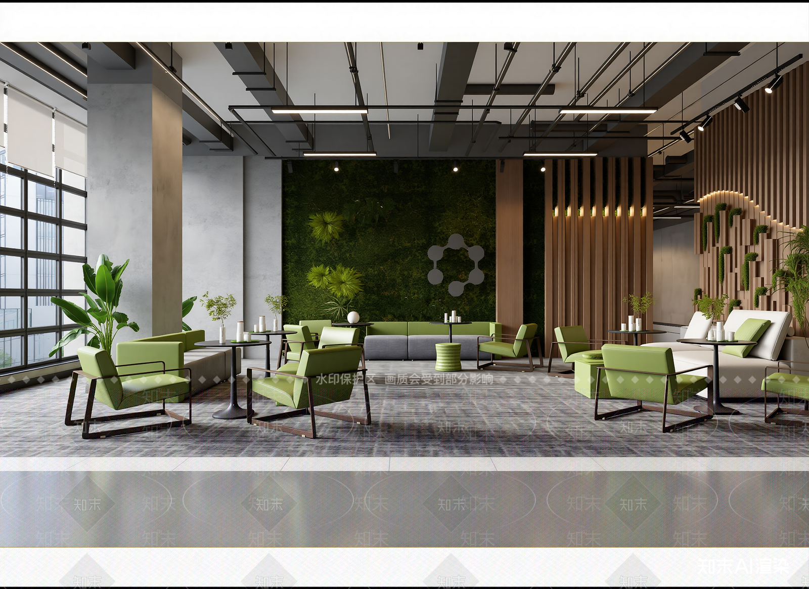 现代休息区3D模型下载【ID:1214986475】
