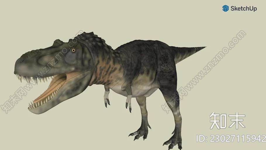 Tarbosaurus（塔博龙）SU模型下载【ID:1161995060】