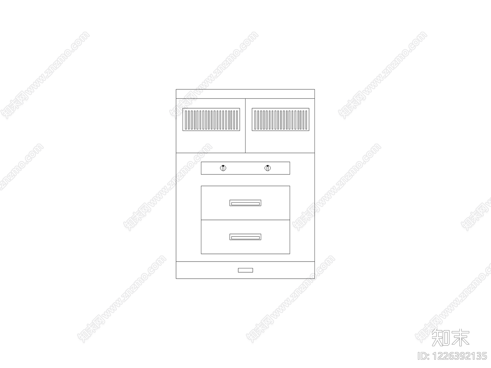 柜子cad施工图下载【ID:1226392135】