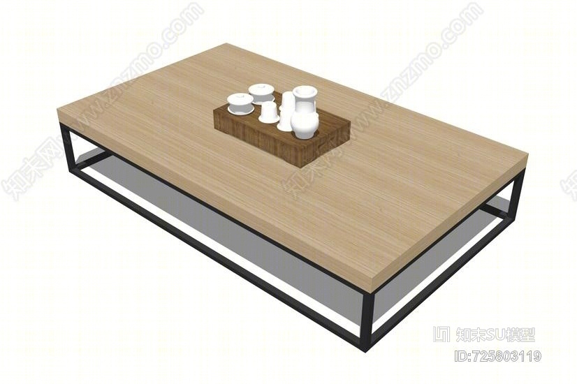 中式茶具SU模型下载【ID:725803119】