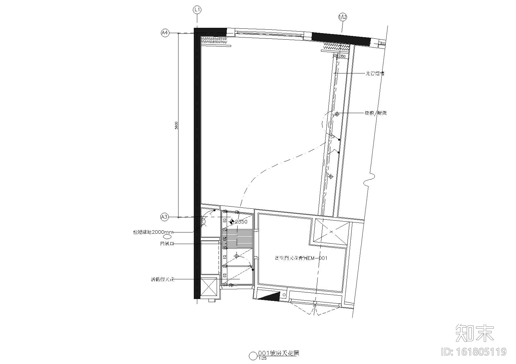 [深圳]皇冠假日酒店室内装饰设计工程施工图cad施工图下载【ID:161805119】