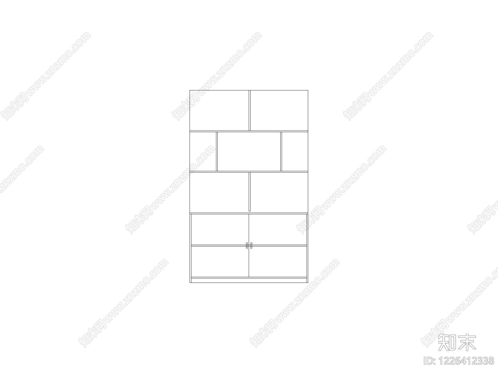 现代窗CAD图纸