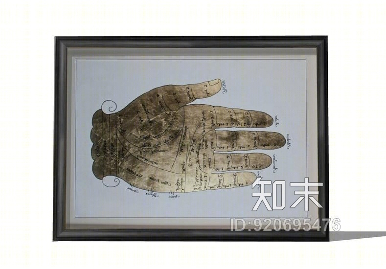 中式装饰画墙饰SU模SU模型下载【ID:920695476】