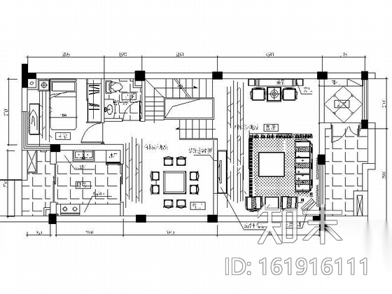 中式风格三层别墅方案图施工图下载【ID:161916111】