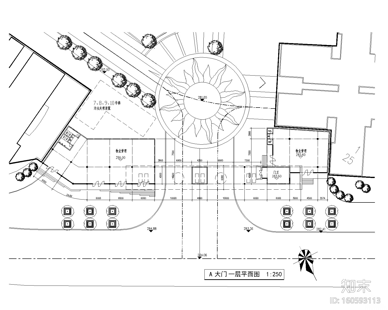 公园入口大门设计施工图（46套）施工图下载【ID:160593113】