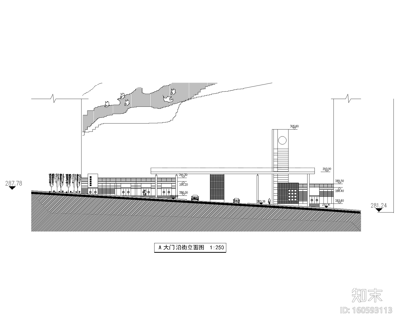 公园入口大门设计施工图（46套）施工图下载【ID:160593113】