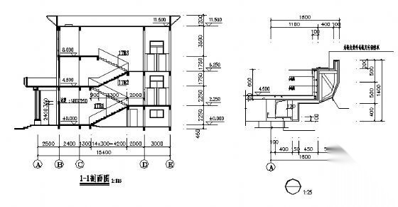 兴宁市小型社区活动中心建筑施工图下载【ID:151601148】