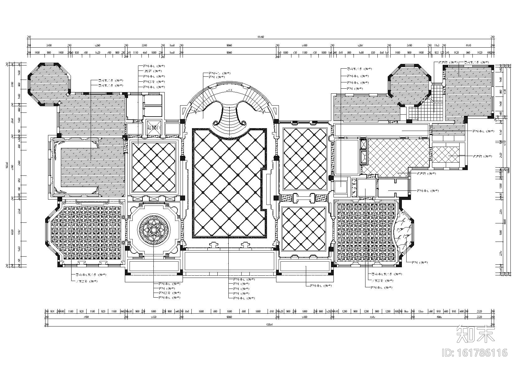 ​某会所室内装饰项目全套施工图+效果图cad施工图下载【ID:161786116】