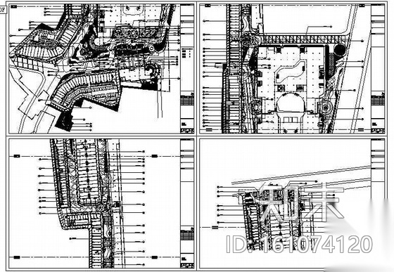 [中山]商住小区商城环境景观设计施工图施工图下载【ID:161074120】