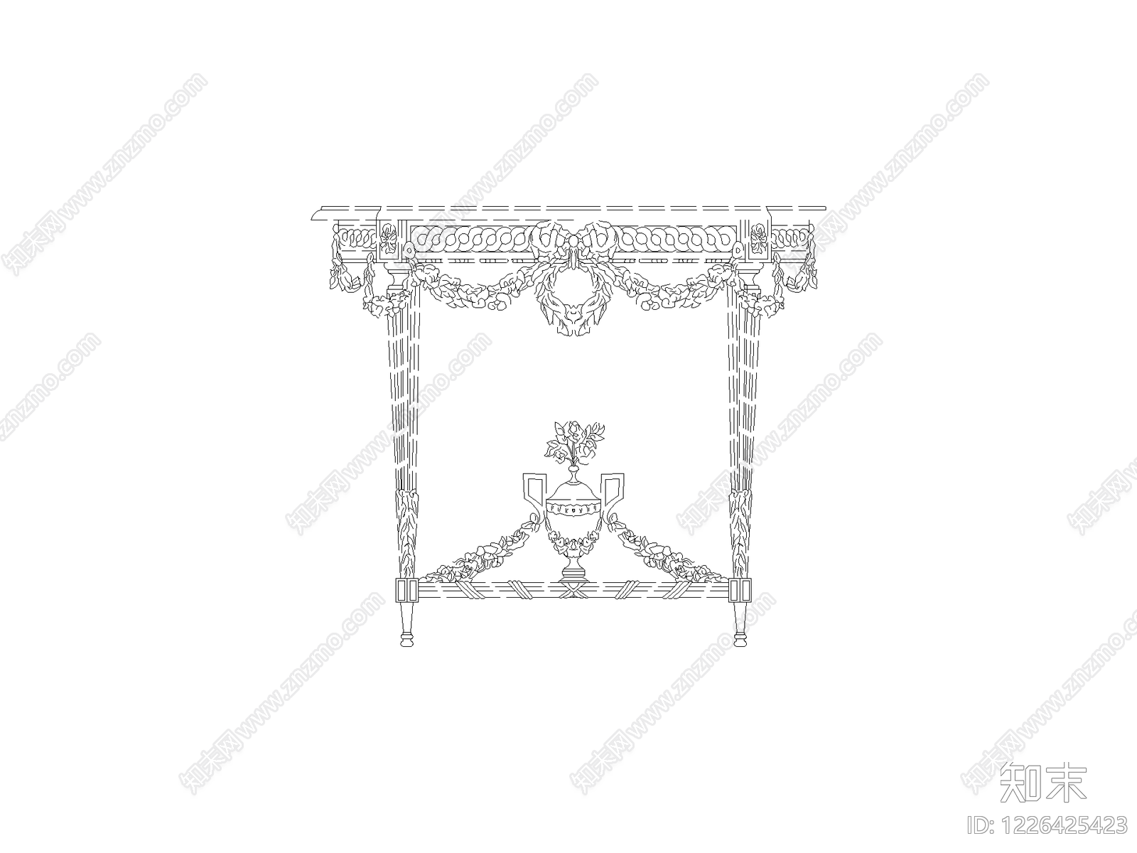 桌子cad施工图下载【ID:1226425423】