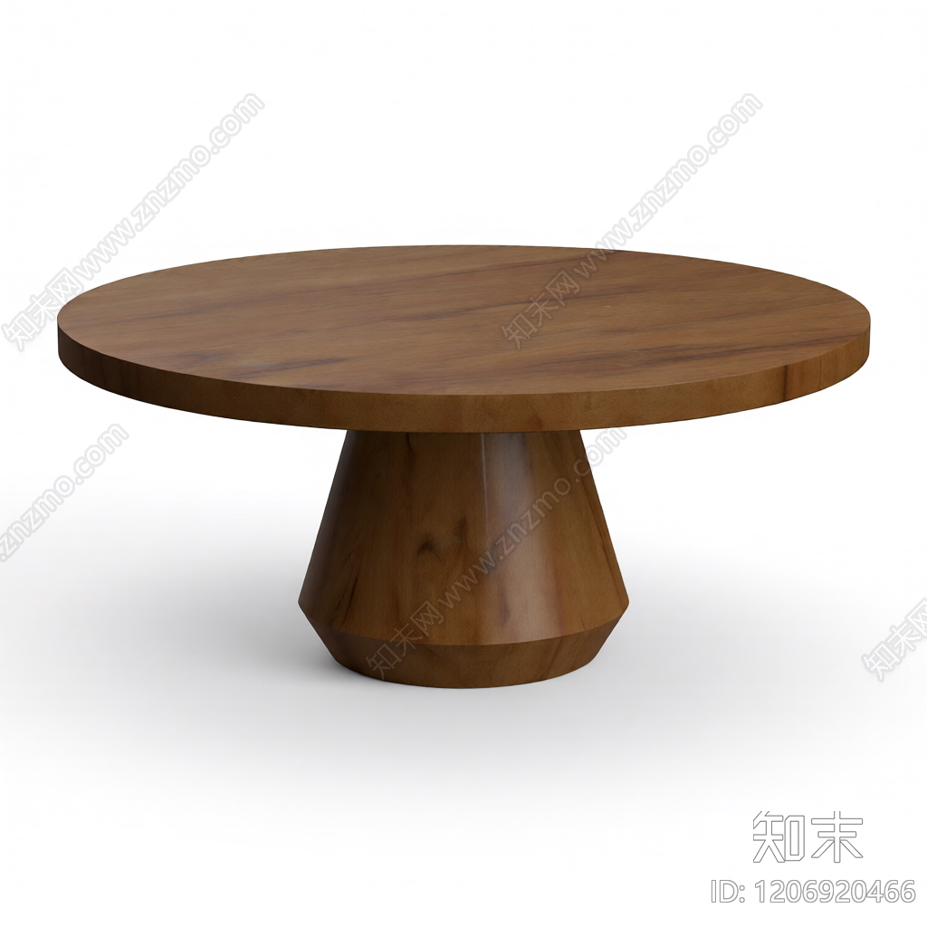 木质圆桌模型3D模型下载【ID:1206920466】