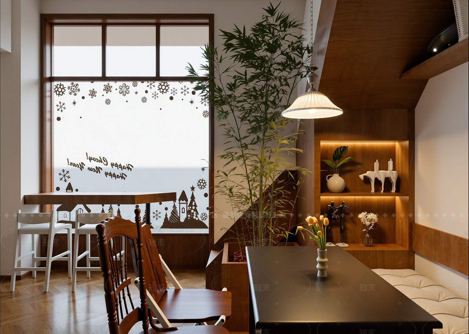 日式家居餐厅3D模型下载【ID:1214999714】