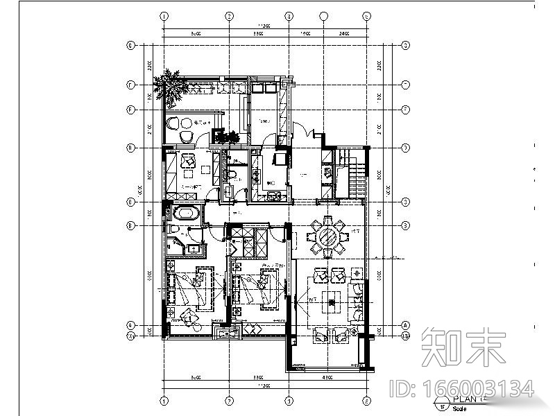 [沈阳]新韵至雅高端独栋别墅装修设计施工图（含实景图...cad施工图下载【ID:166003134】