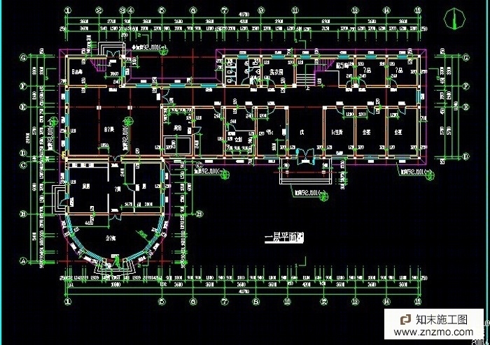 养老院建筑平面图cad施工图下载【ID:36948866】