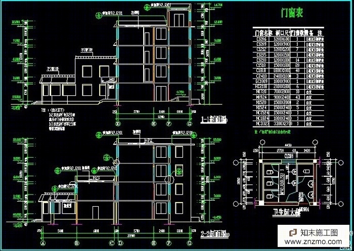 养老院建筑平面图cad施工图下载【ID:36948866】