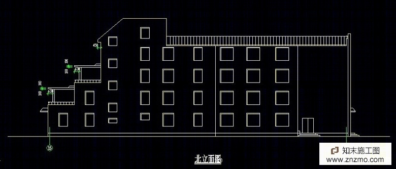 养老院建筑平面图cad施工图下载【ID:36948866】