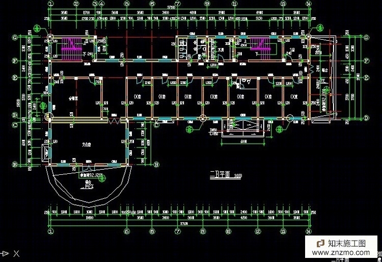 养老院建筑平面图cad施工图下载【ID:36948866】