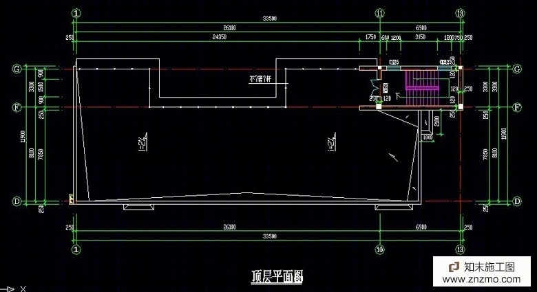 养老院建筑平面图cad施工图下载【ID:36948866】