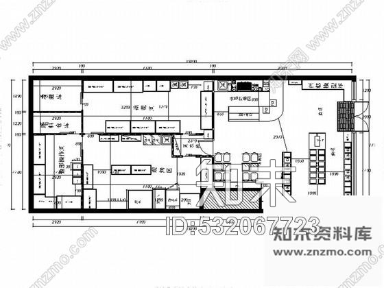 施工图精品著名时尚现代风格蛋糕烘焙店室内装修施工图含效果施工图下载【ID:532067723】