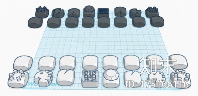 冰箱磁铁国际象棋3d打印模型下载【ID:175166116】