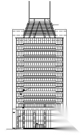 某十八层办公楼建筑方案图cad施工图下载【ID:151433161】