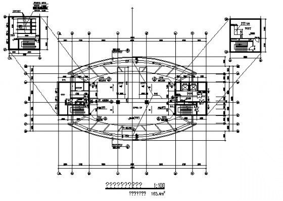 某十八层办公楼建筑方案图cad施工图下载【ID:151433161】