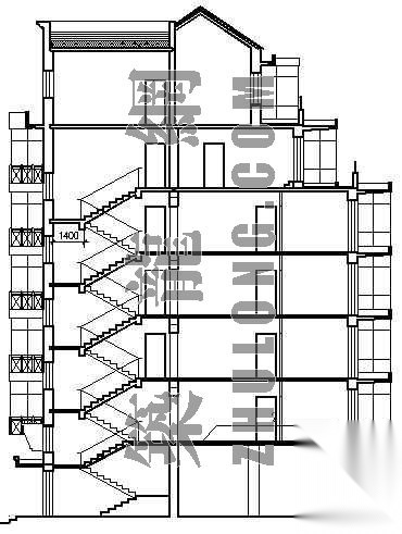 某多层住宅楼建筑设计方案cad施工图下载【ID:165731141】