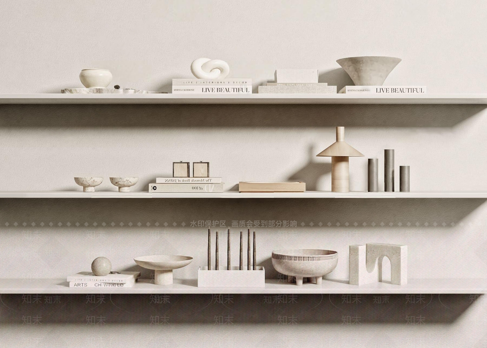 现代书籍雕塑摆件3D模型下载【ID:1111500426】