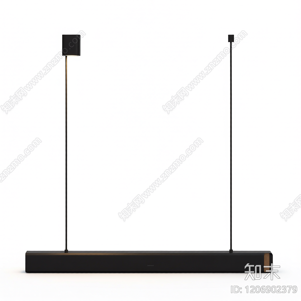 吊灯长条形灯具3D模型下载【ID:1206902379】