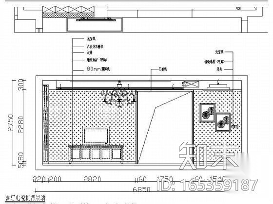 [杭州]西湖美景三室一厅家居住宅CAD施工图施工图下载【ID:165359187】