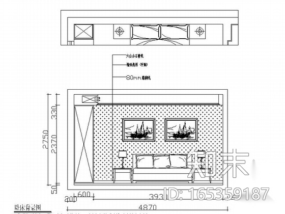 [杭州]西湖美景三室一厅家居住宅CAD施工图施工图下载【ID:165359187】