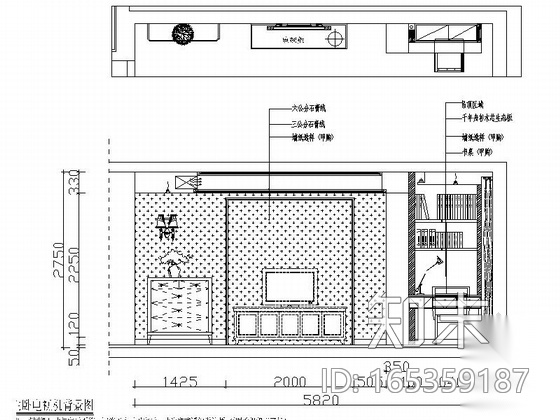 [杭州]西湖美景三室一厅家居住宅CAD施工图施工图下载【ID:165359187】