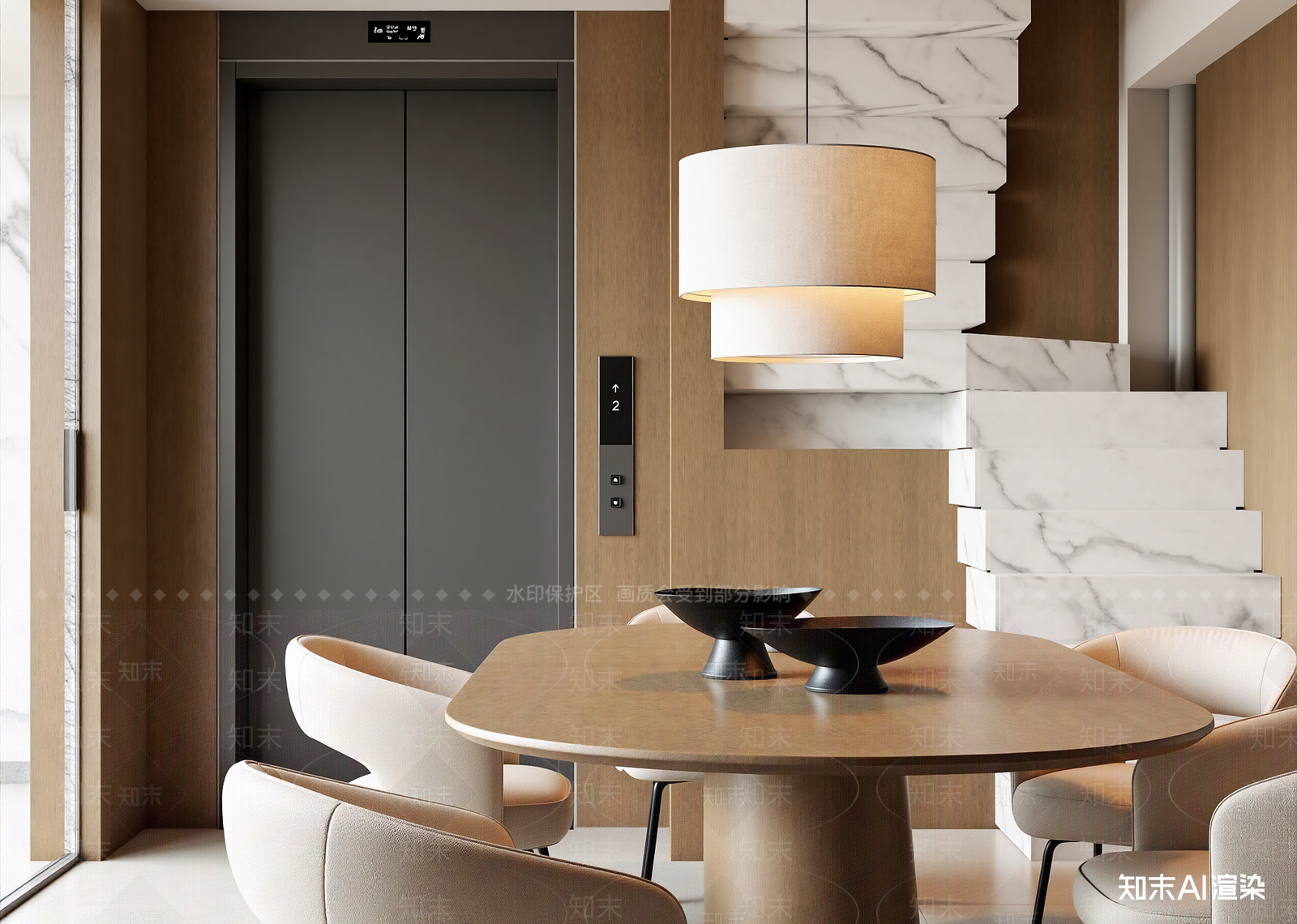 现代酒店大堂3D模型下载【ID:1215020320】