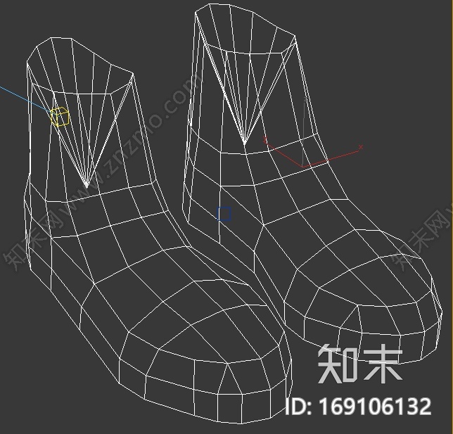 一双高邦黑色布鞋模型CG模型下载【ID:169106132】