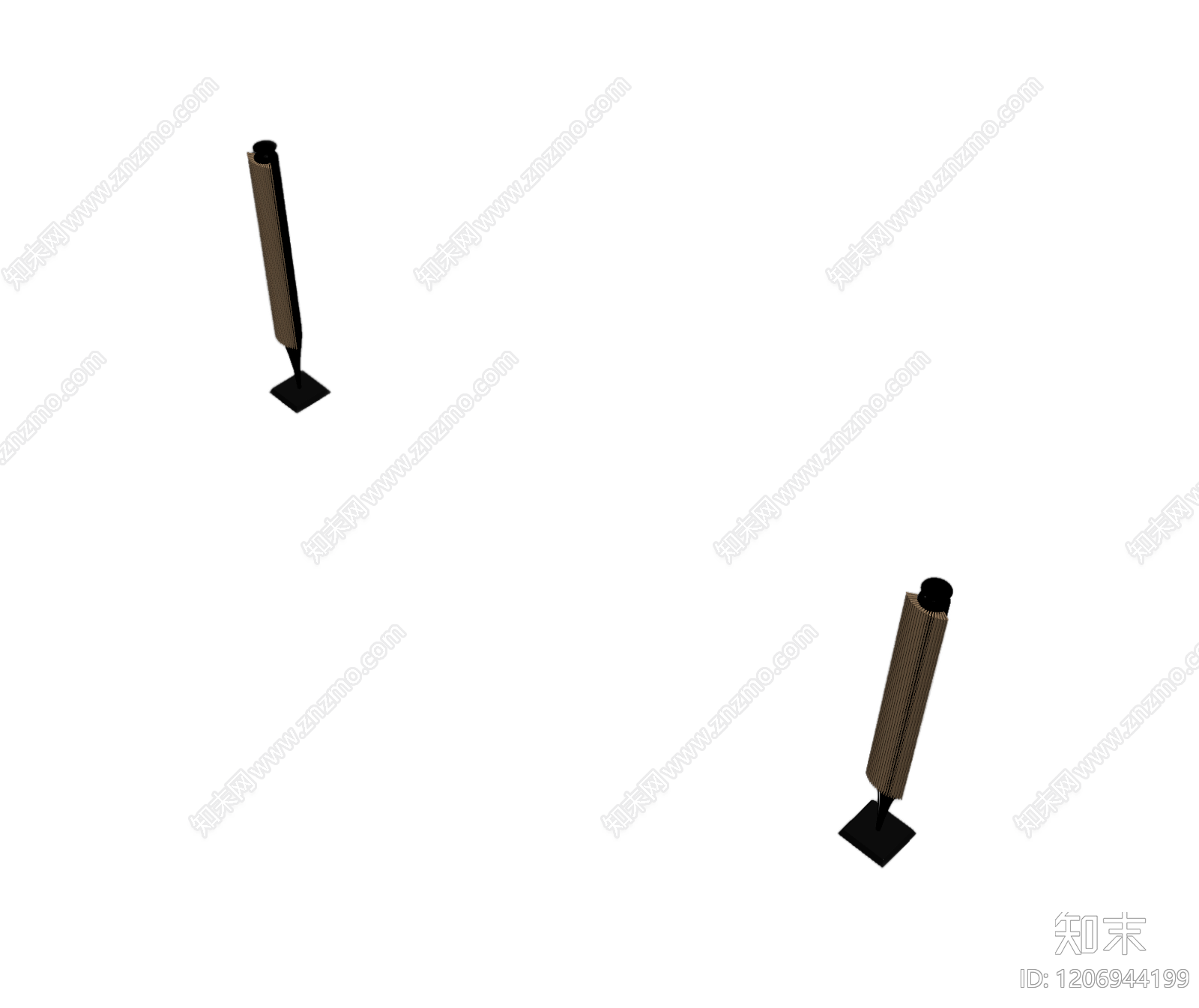 立柱式装饰灯3D模型下载【ID:1206944199】