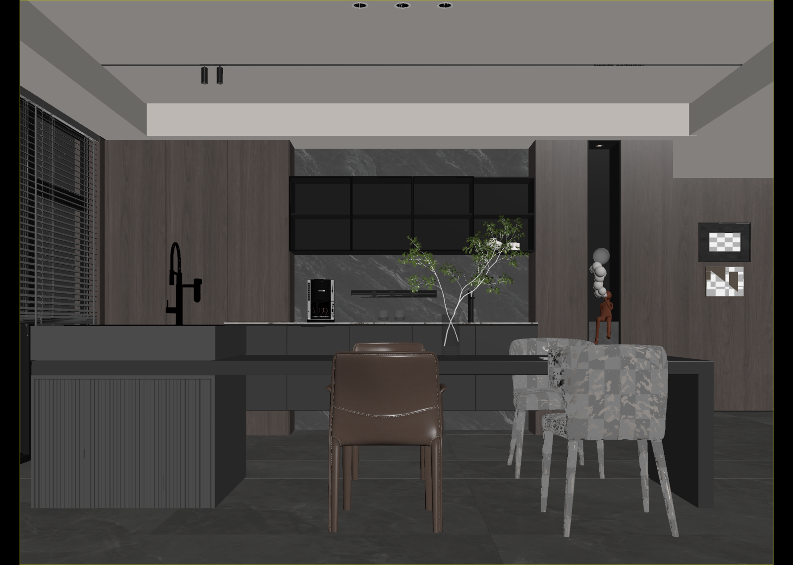 现代民宿客房3D模型下载【ID:1215078106】