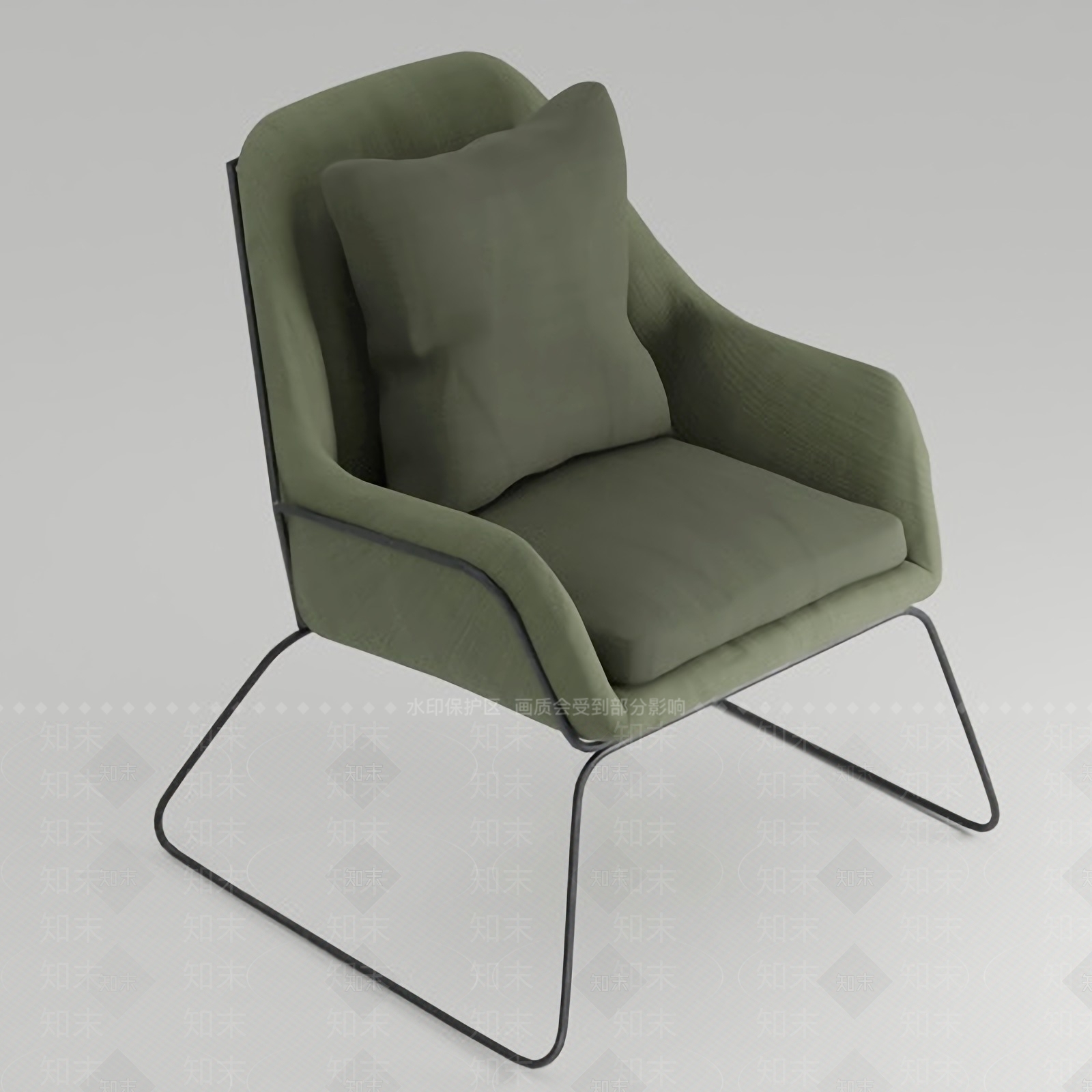 现代休闲椅免费3D模型下载【ID:1123742804】