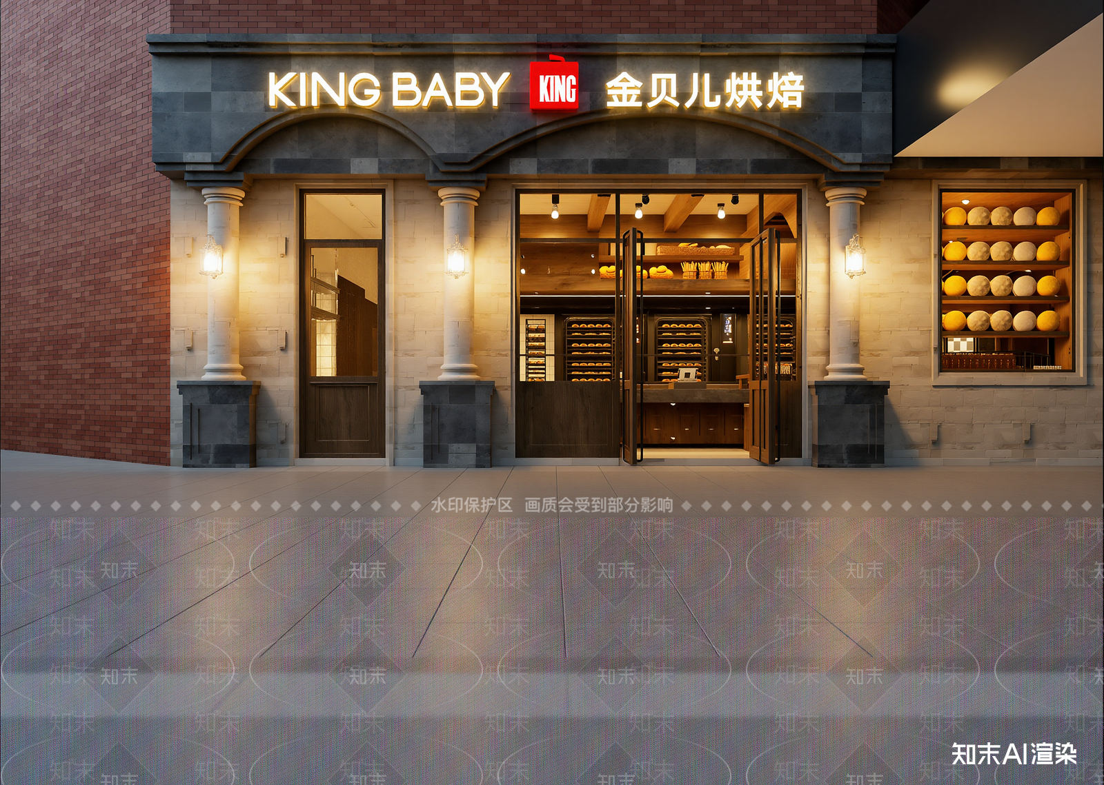 现代面包店3D模型下载【ID:1214988791】