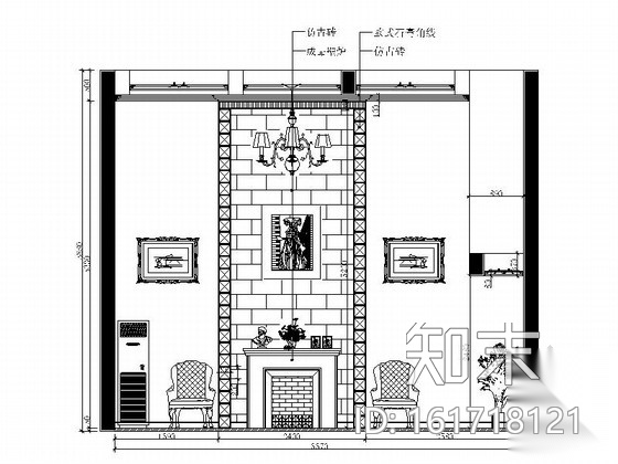 [武汉]森林公园度假村简欧独栋别墅CAD装修施工图（含效...cad施工图下载【ID:161718121】