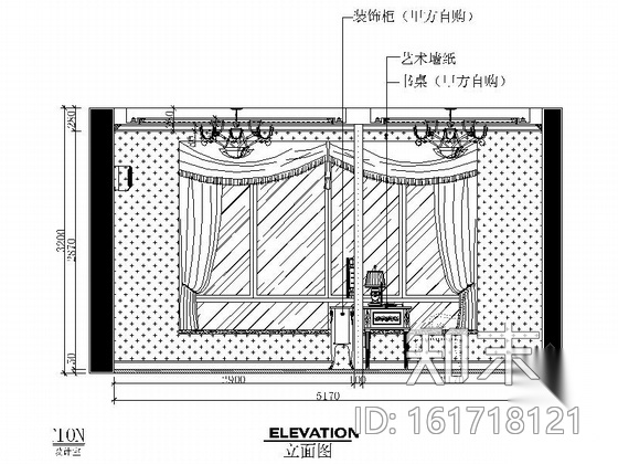 [武汉]森林公园度假村简欧独栋别墅CAD装修施工图（含效...cad施工图下载【ID:161718121】