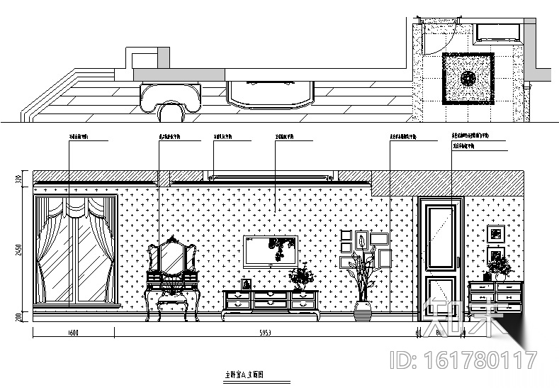 [四川]精致优雅住宅设计施工图（附效果图）施工图下载【ID:161780117】