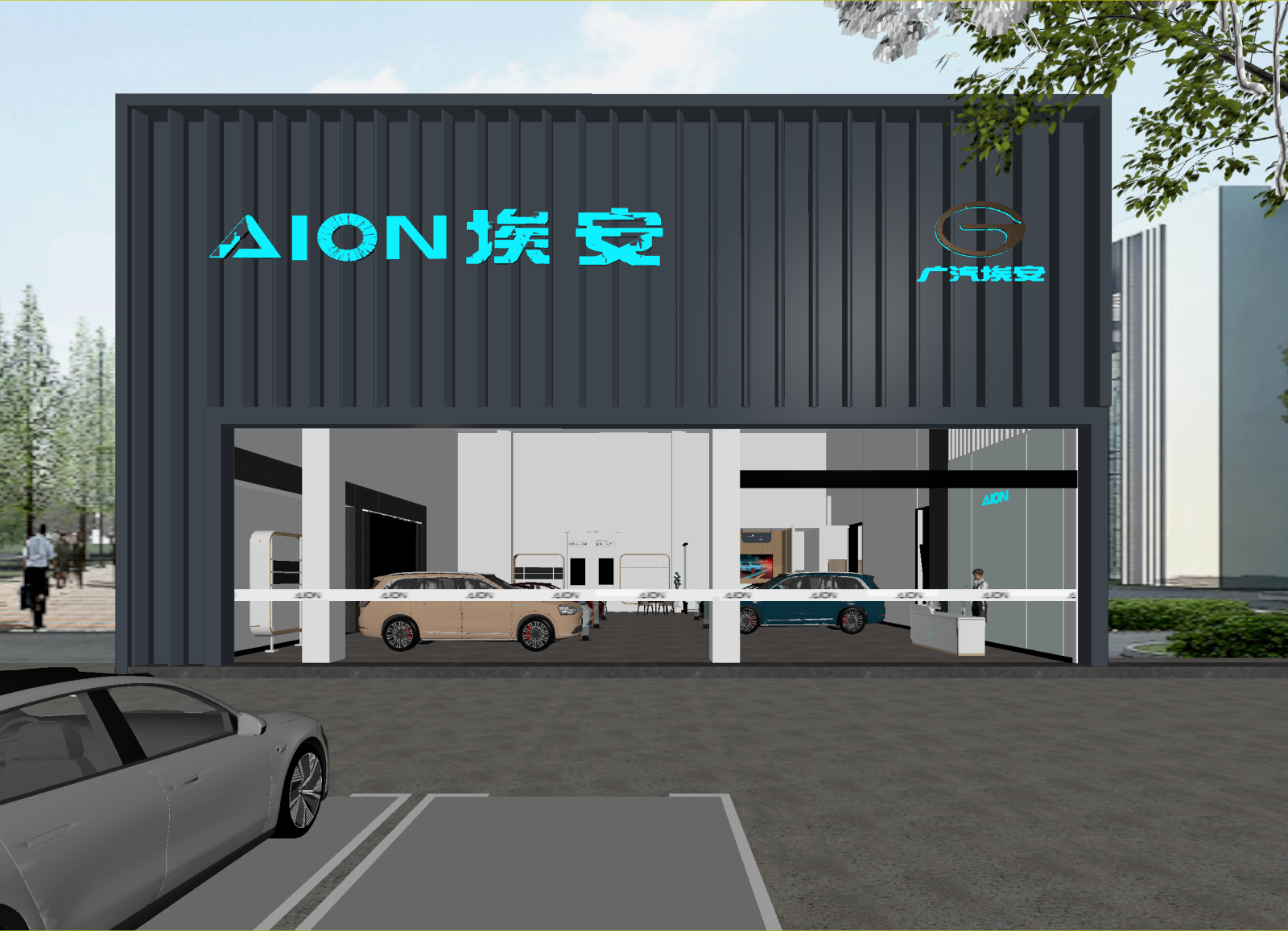 现代汽车展厅3D模型下载【ID:1214754522】