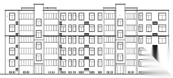 某五层住宅楼建筑施工图施工图下载【ID:149847165】