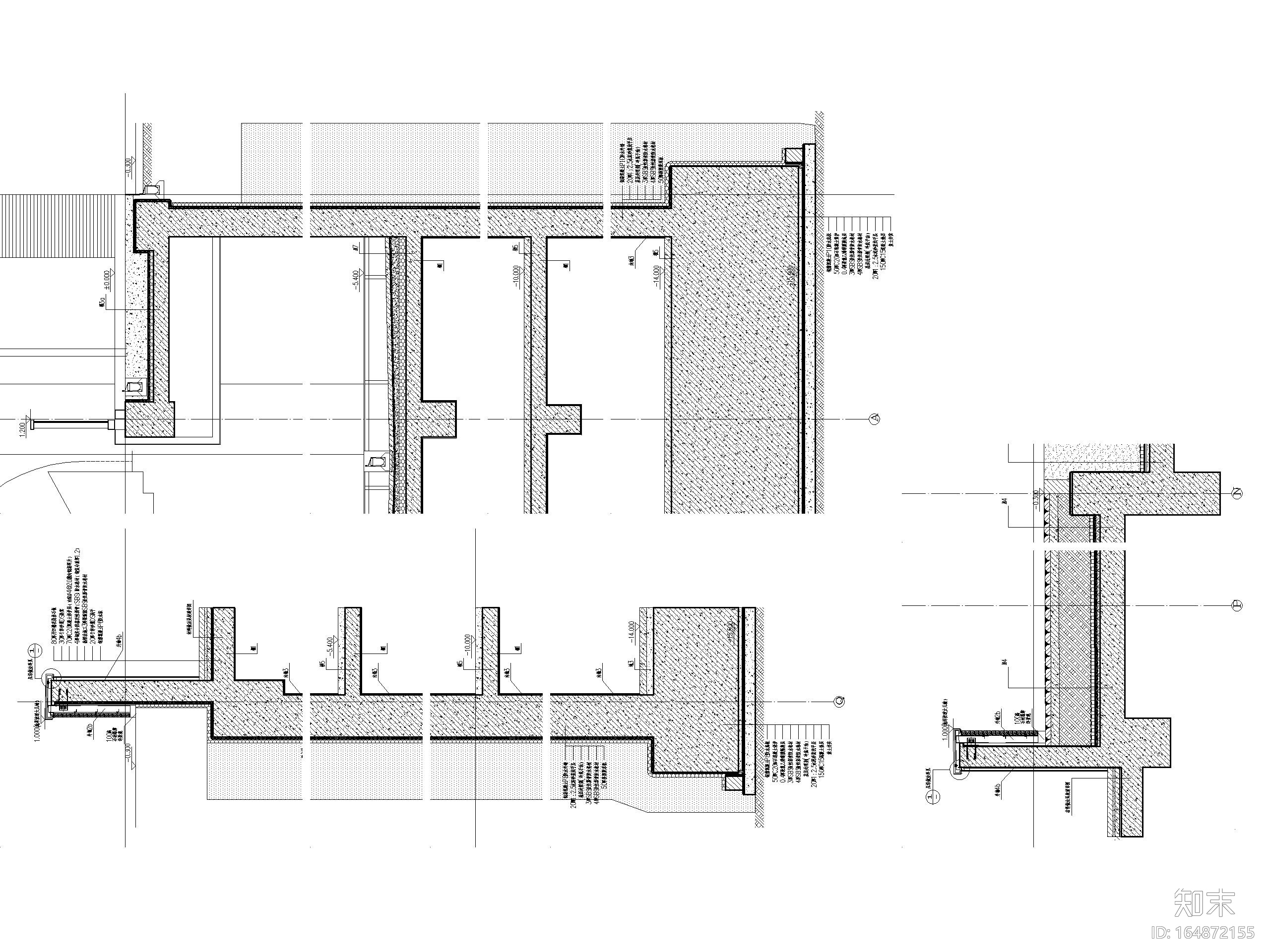 北京高层商业金融办公综合体建筑施工图2020cad施工图下载【ID:164872155】