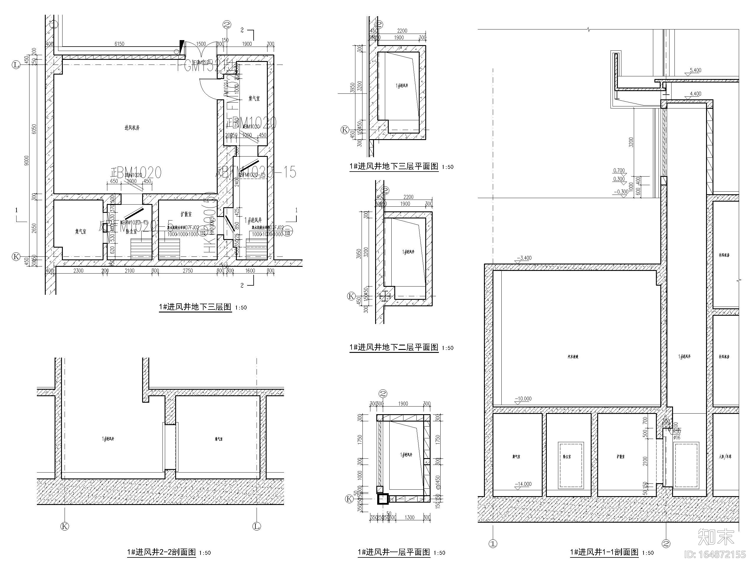 北京高层商业金融办公综合体建筑施工图2020cad施工图下载【ID:164872155】