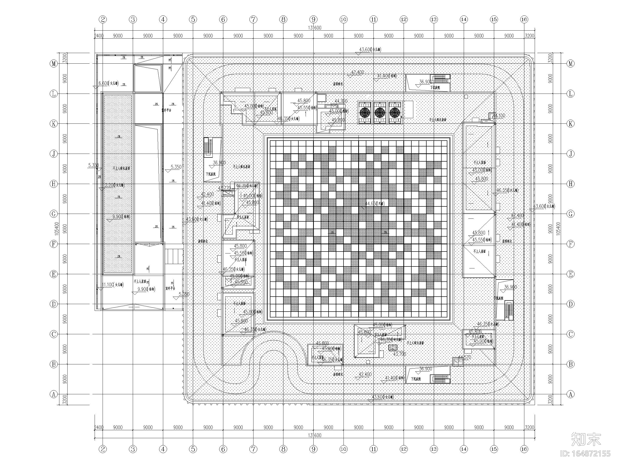 北京高层商业金融办公综合体建筑施工图2020cad施工图下载【ID:164872155】